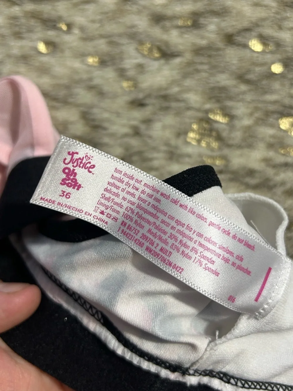 5 for $25🔥Justice Pink‎ Cheetah Print Girls Bralette Size 36